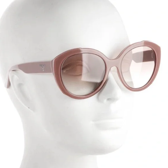 Prada Logo Pink Oversized Cat-Eye Sunglasses - Picture 5 of 13